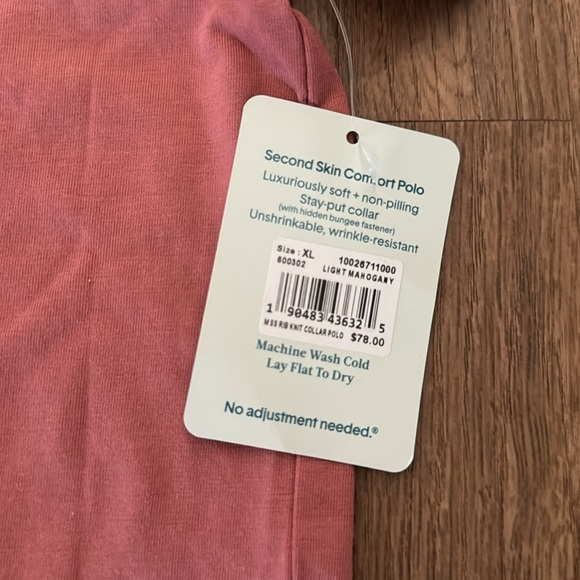 NWT Tommy John Mauve Polo - Picture 4 of 4